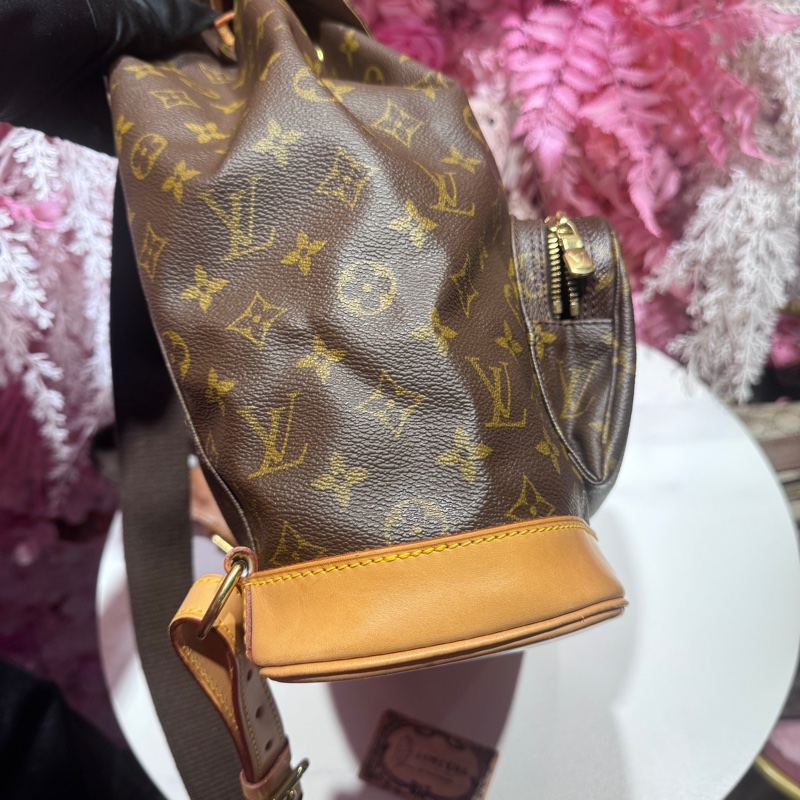 Lv 老花後背包/王吉娜古董精品-4
