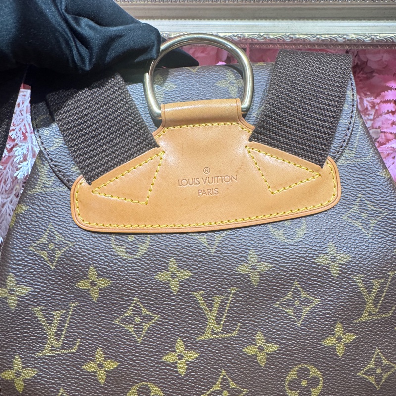 Lv 老花後背包/王吉娜古董精品-6