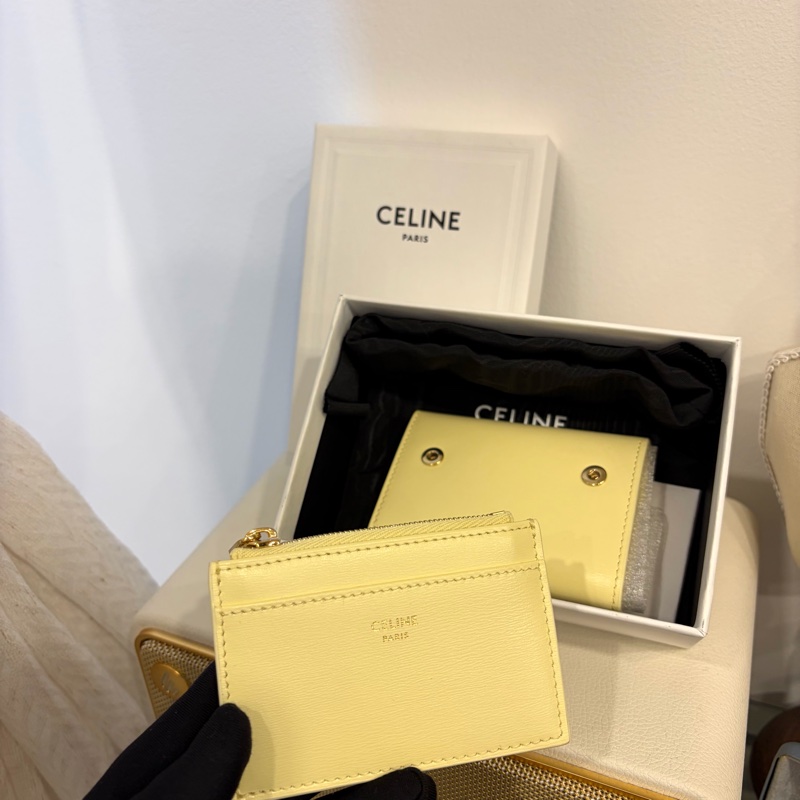 Celine 凱旋門 短錢包 大骨頭-7