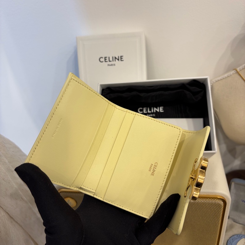 Celine 凱旋門 短錢包 大骨頭-8
