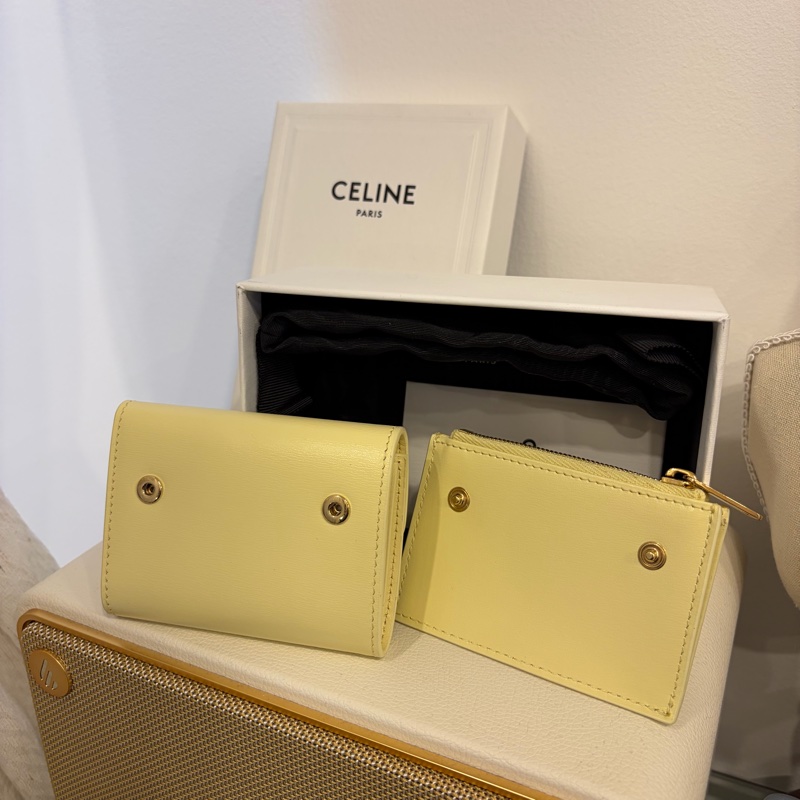 Celine 凱旋門 短錢包 大骨頭-9
