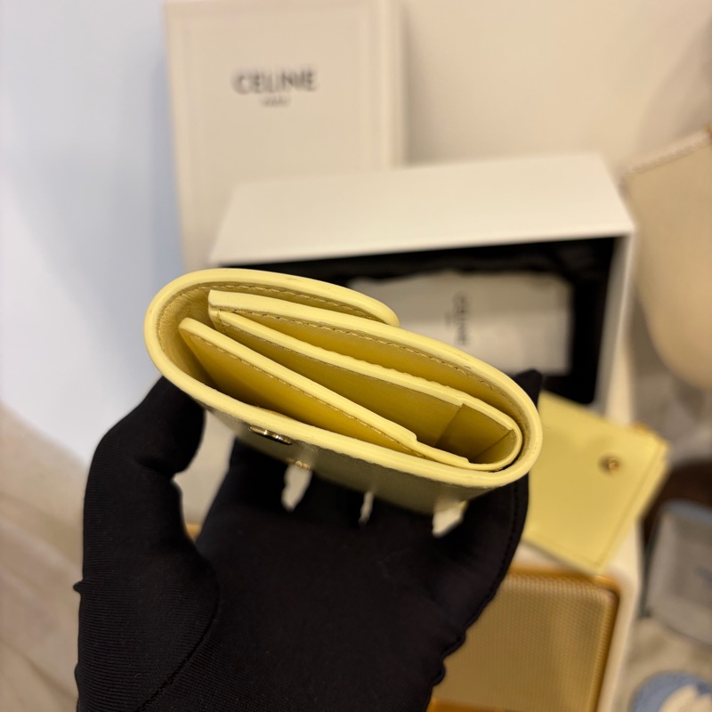 Celine 凱旋門 短錢包 大骨頭-10