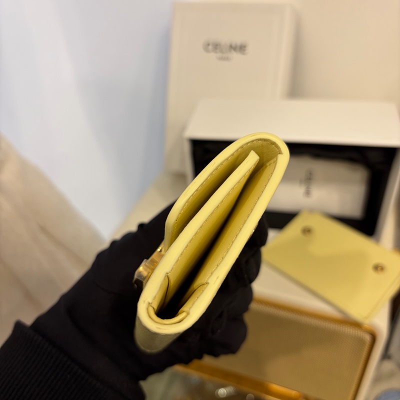 Celine 凱旋門 短錢包 大骨頭-11