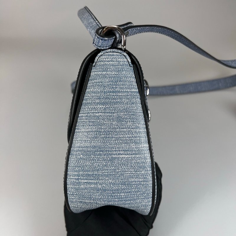 LV M54606 牛仔藍水波紋鎖頭手提斜肩包-3