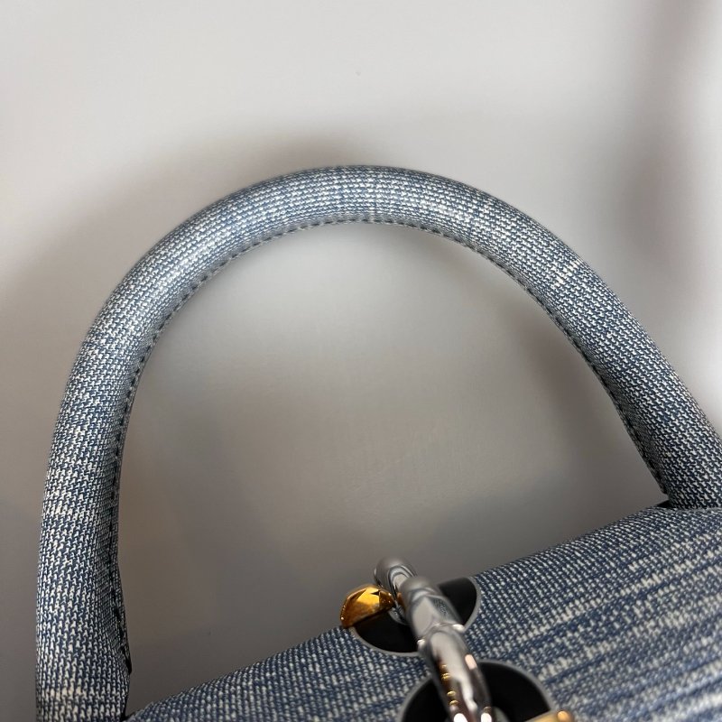 LV M54606 牛仔藍水波紋鎖頭手提斜肩包-11
