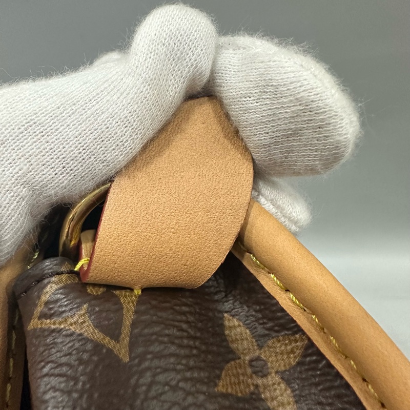 LV M45985 原花金釦法棍包 編織背帶-22