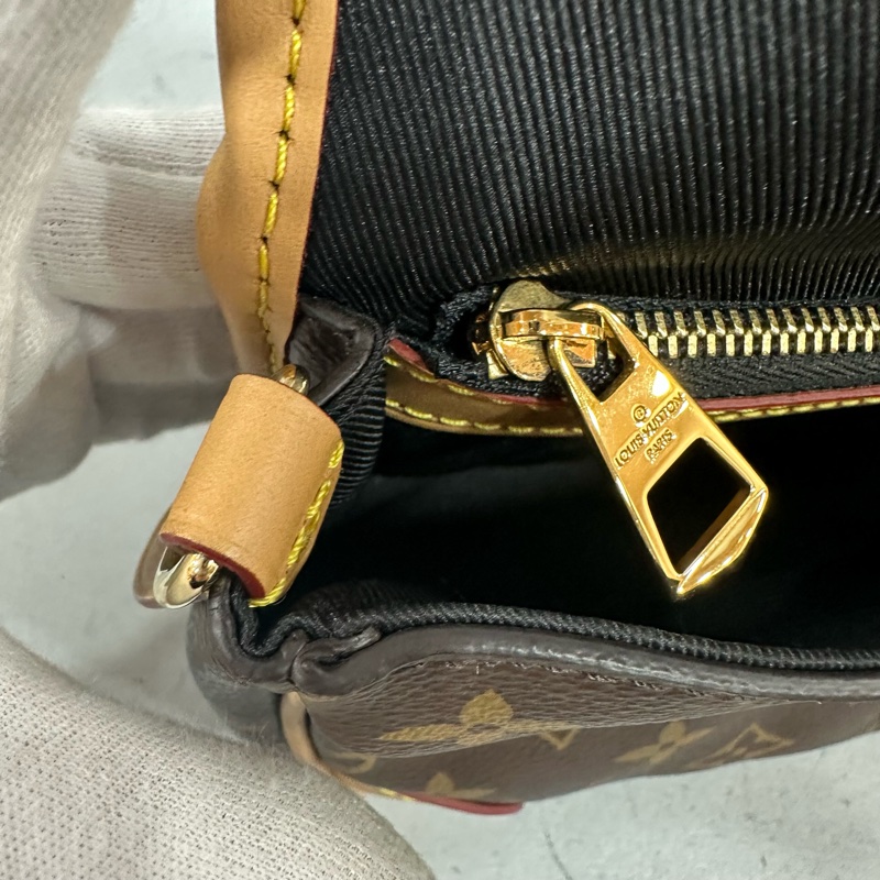 LV M45985 原花金釦法棍包 編織背帶-32