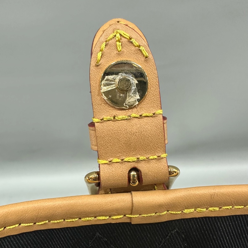 LV M45985 原花金釦法棍包 編織背帶-35