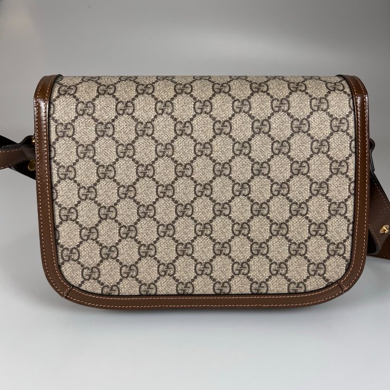 GUCCI 602204 棕1955翻蓋小號包-1