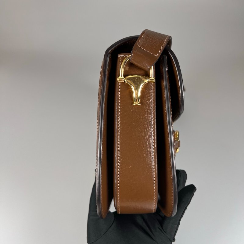 GUCCI 602204 棕1955翻蓋小號包-3