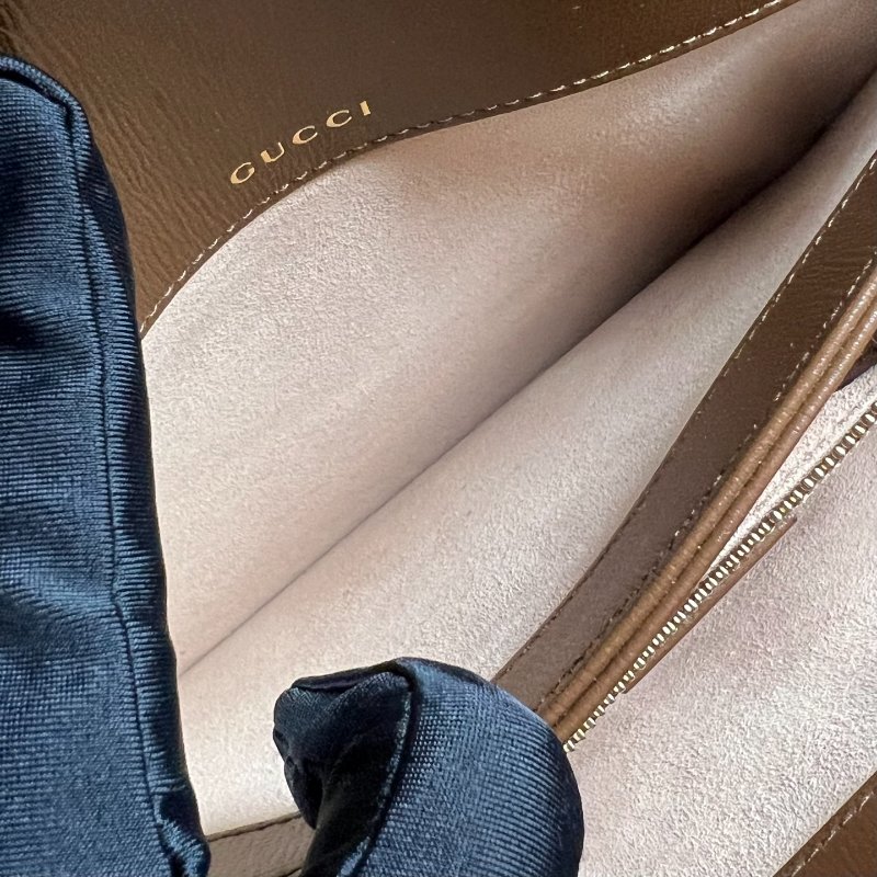 GUCCI 602204 棕1955翻蓋小號包-6