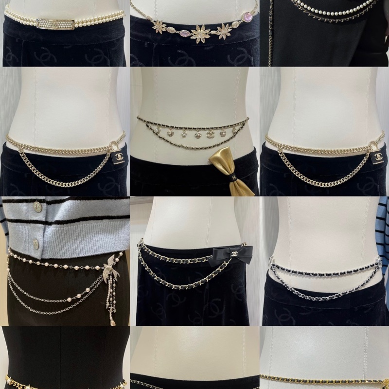 Chanel 08A 淡金 金幣腰鏈-19