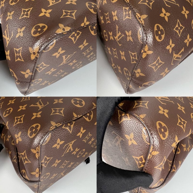 LV M44020 老花黑水桶包-9