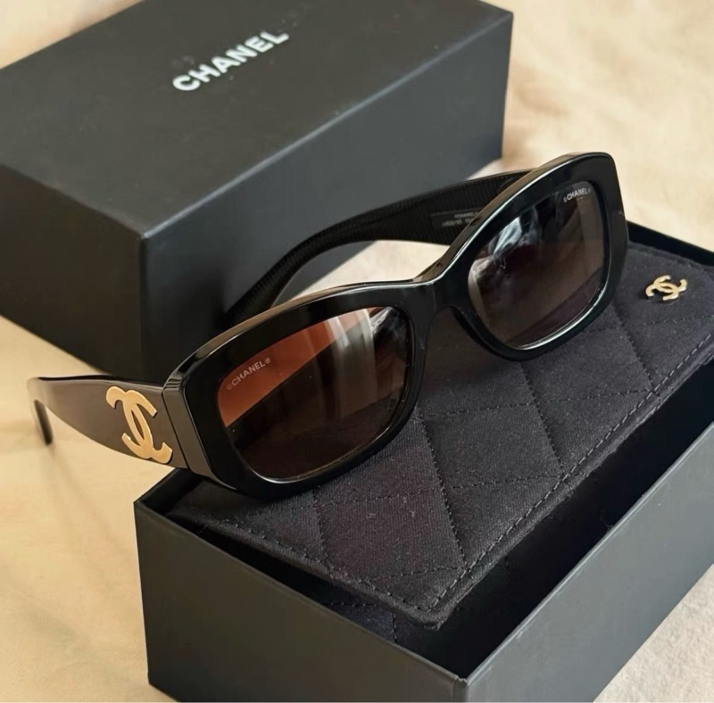 chanel  ch5493太陽眼鏡 全新全配-2