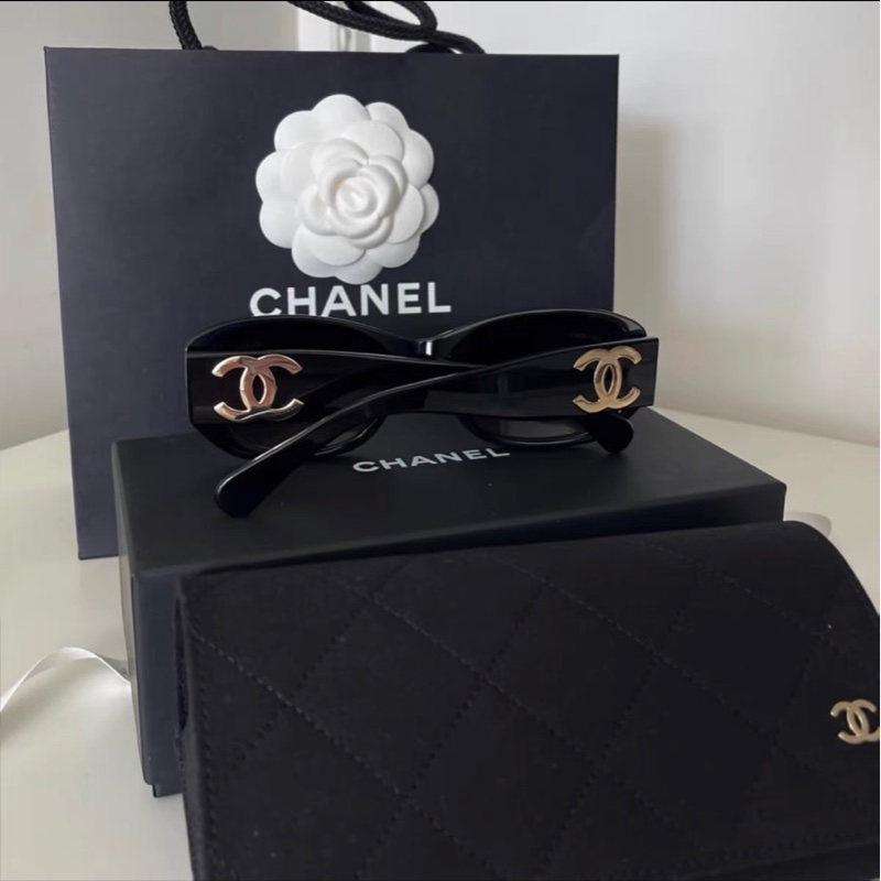 chanel  ch5493太陽眼鏡 全新全配-3