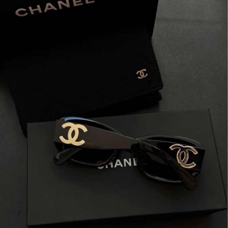 chanel  ch5493太陽眼鏡 全新全配-4