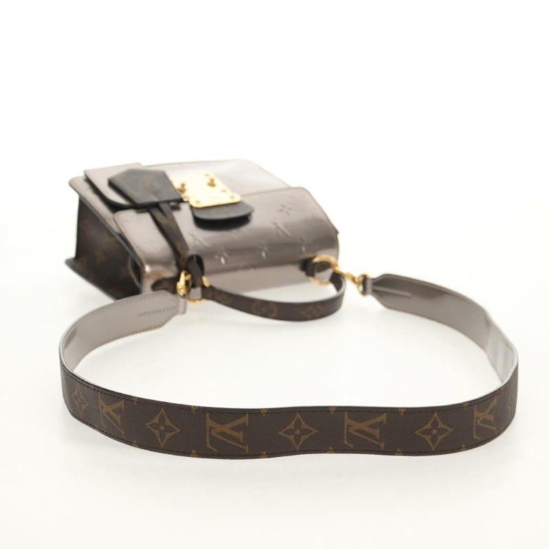 【日本直送】路易威登 Monogram Vernis Spring Street PM 手袋 銀色 M90567 LV 正品 142967V-7