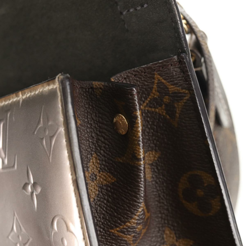 【日本直送】路易威登 Monogram Vernis Spring Street PM 手袋 銀色 M90567 LV 正品 142967V-21