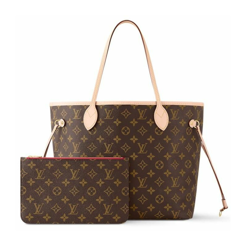 LOUIS VUITTON Neverfull MM 手袋/肩背包 紅色內裡 M46987-4
