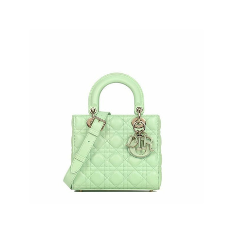 DIOR 淡薄荷綠女士小號手提包 66H
