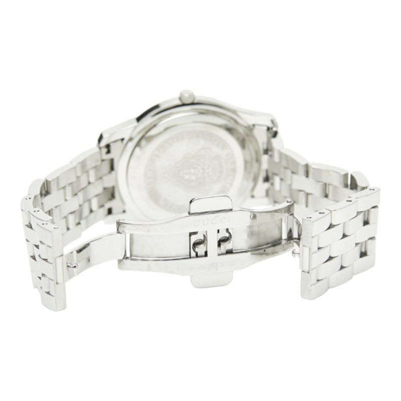 Gucci G-Class腕錶，5500公尺防水石英機芯，黑色錶盤，不鏽鋼錶殼，男款，GUCCI-2