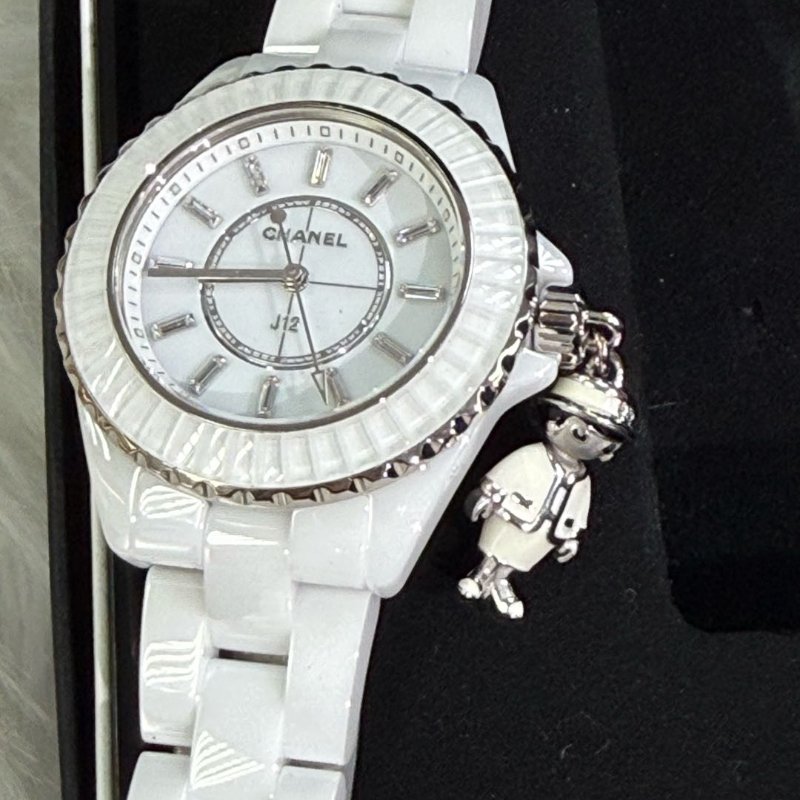 Chanel Mademoiselle J12 Acte 白色陶瓷腕錶-1
