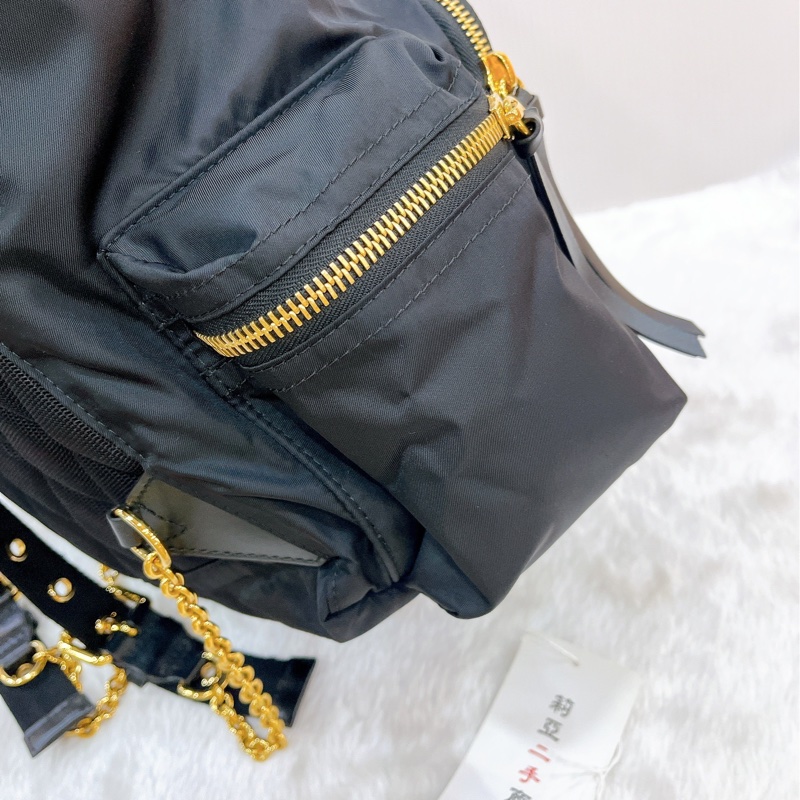 莉亞精品♡Burberry 4014879黑後背包 二手-10