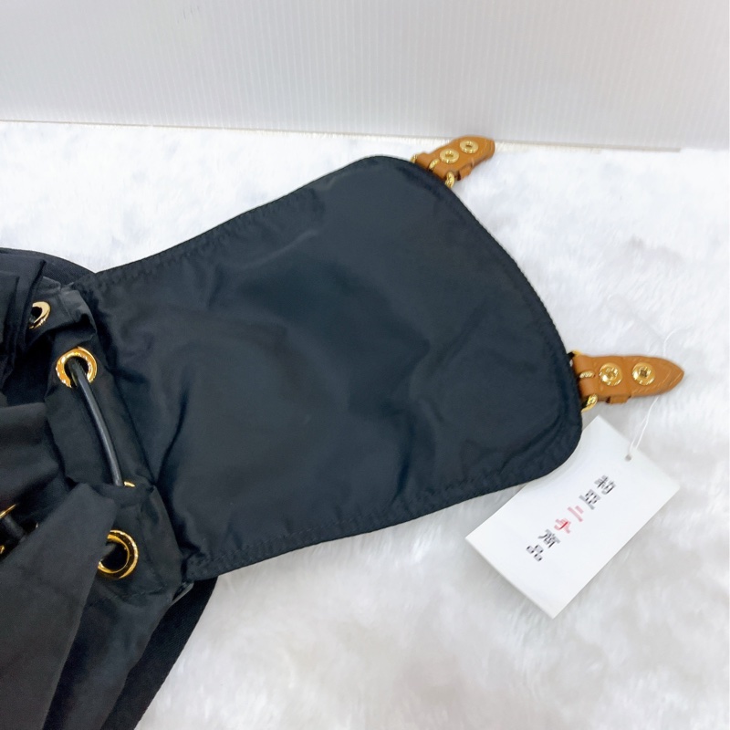 莉亞精品♡Burberry 4014879黑後背包 二手-18