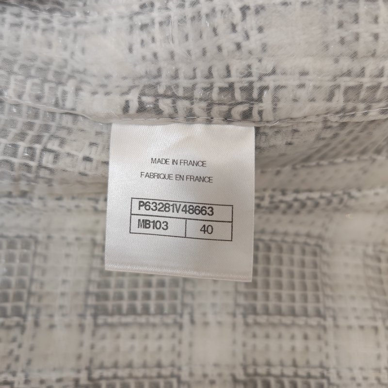 Chanel 爆款黑白格西裝外套 40碼-5