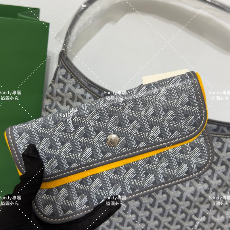 Goyard 狗牙hobo 灰色 全新全配-1
