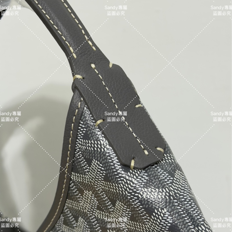 Goyard 狗牙hobo 灰色 全新全配-7