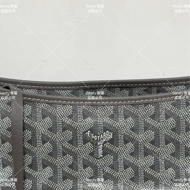 Goyard 狗牙hobo 灰色 全新全配-11