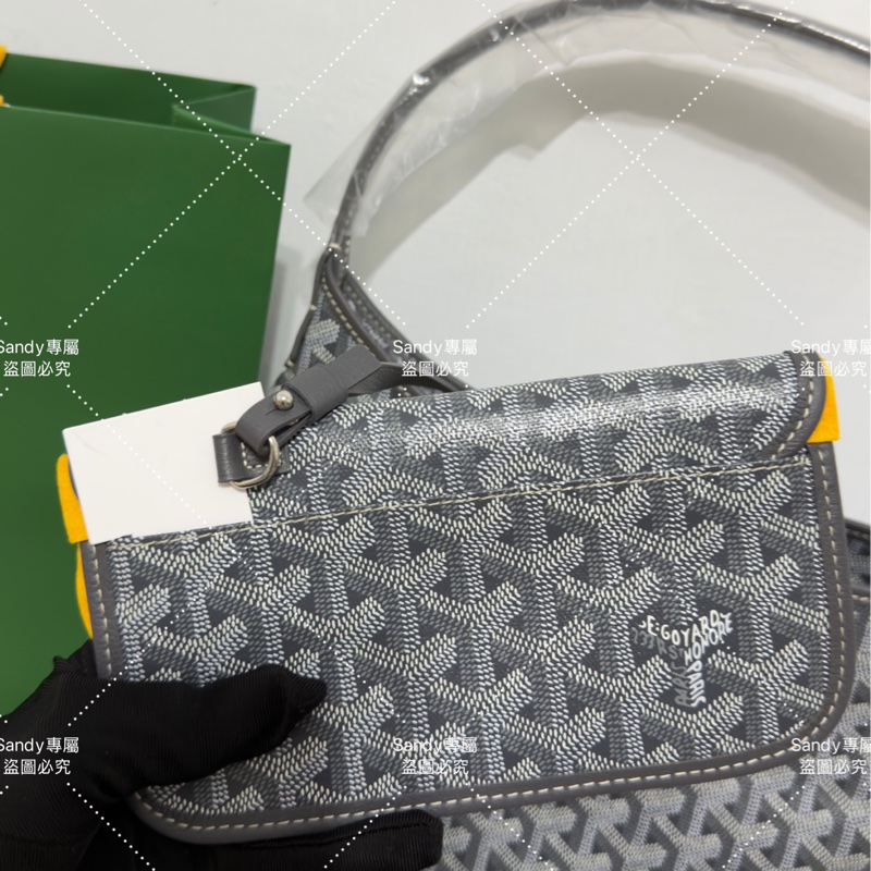 Goyard 狗牙hobo 灰色 全新全配-19