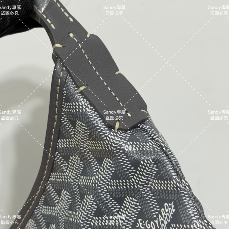 Goyard 狗牙hobo 灰色 全新全配-28