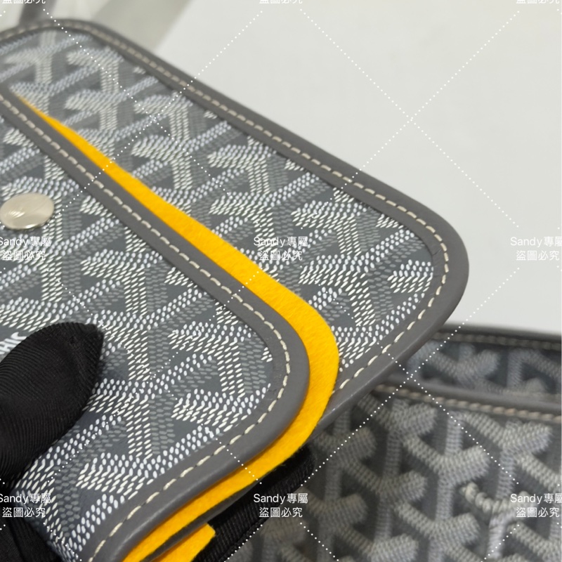 Goyard 狗牙hobo 灰色 全新全配-35