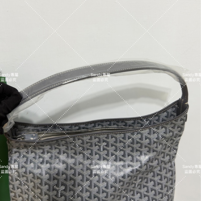 Goyard 狗牙hobo 灰色 全新全配-38