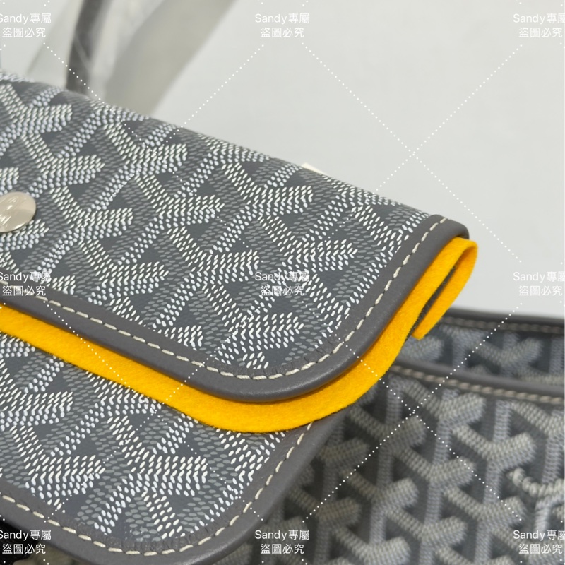 Goyard 狗牙hobo 灰色 全新全配-43