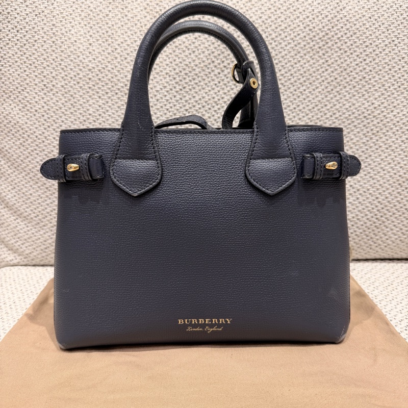 Burberry Small Banner Nova Check 2WAY 4023700 Handbag Leather x Canvas-0
