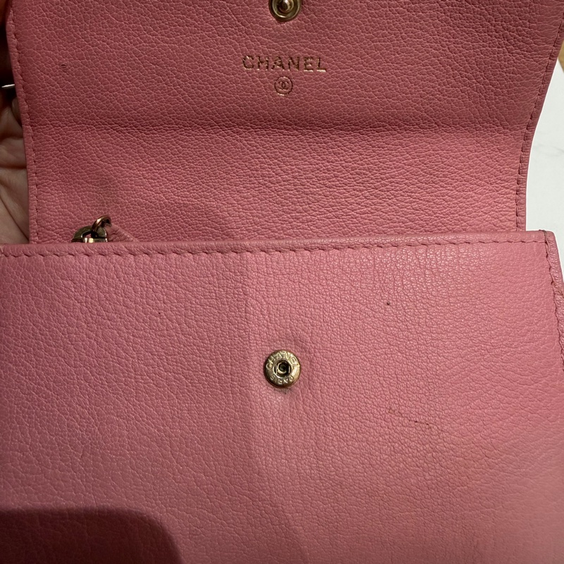 香奈兒粉色皮夾-2