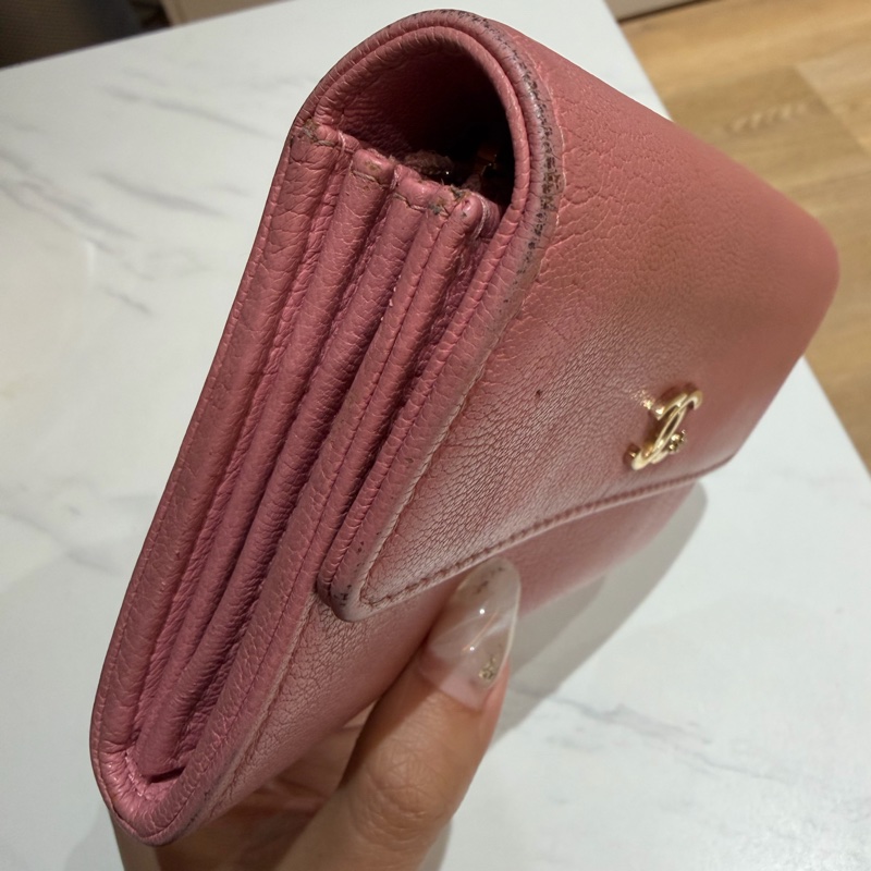 香奈兒粉色皮夾-3