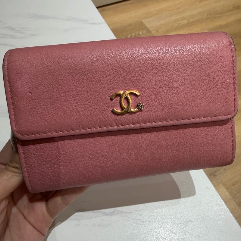 香奈兒粉色皮夾-6