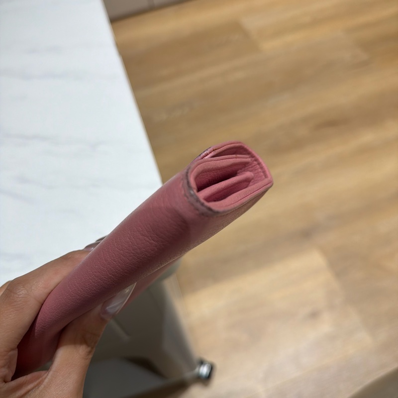 香奈兒粉色皮夾-13