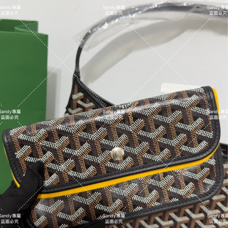 Goyard 狗牙hobo 黑色 全新全配-2