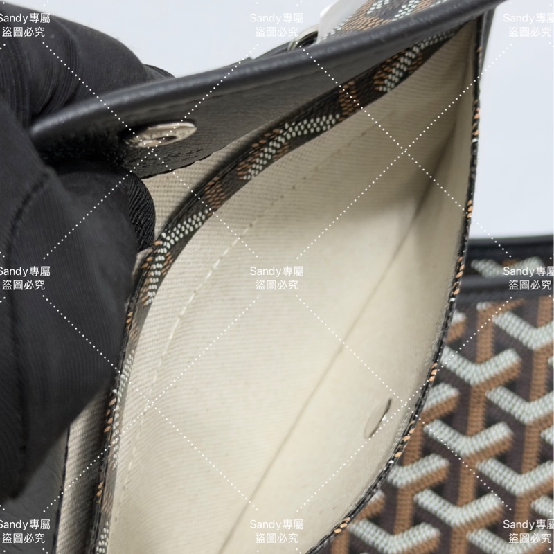 Goyard 狗牙hobo 黑色 全新全配-35