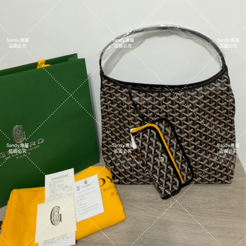 Goyard 狗牙hobo 黑色 全新全配-40