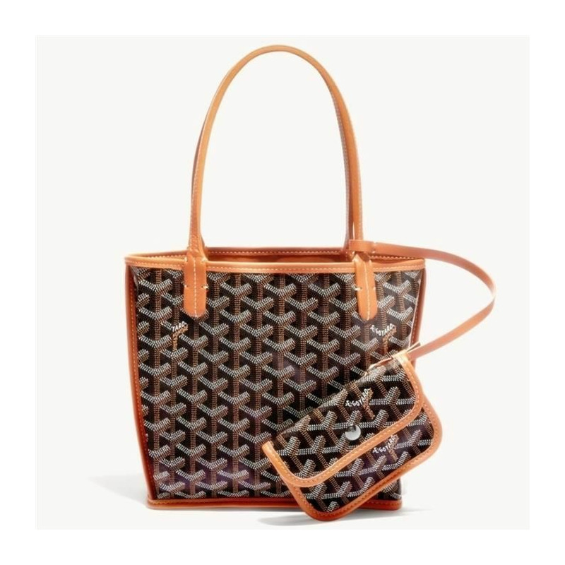 GOYARD Anjou迷你包 黑色 棕褐色 ANJOUSMINCG03TY01P-0