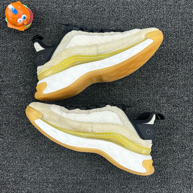 Chanel香奈兒拼色氣墊休閒鞋 98新 尺碼:35.5-2