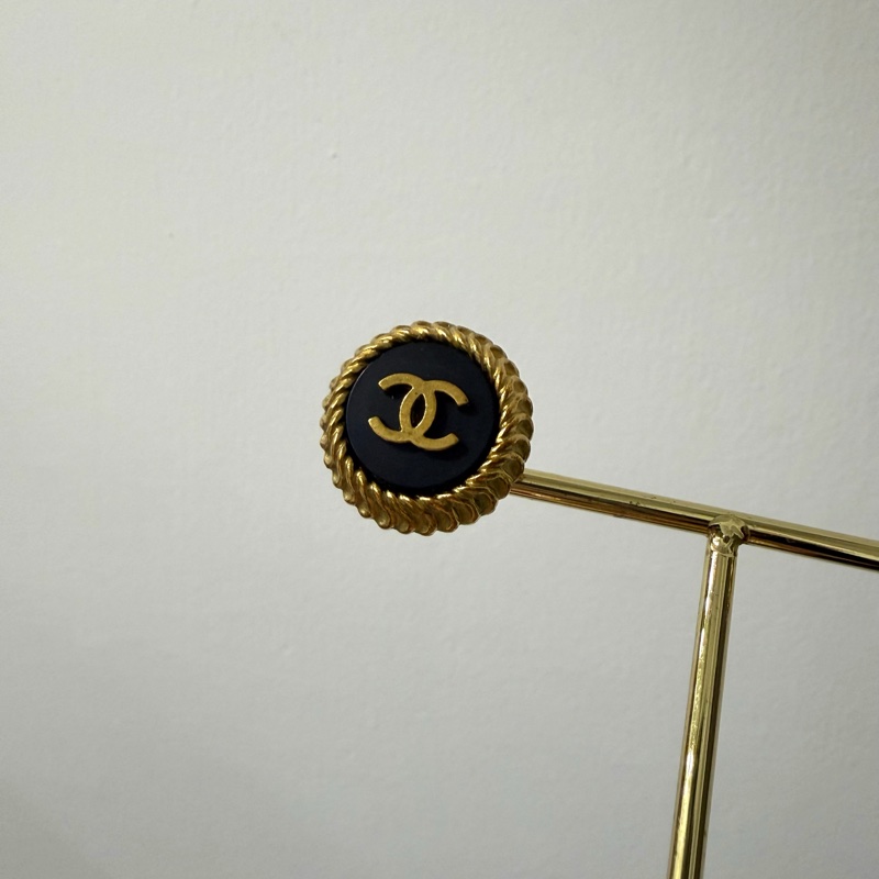 Chanel 香奈兒 95P 鍍金 耳夾 中古 Vintage-2