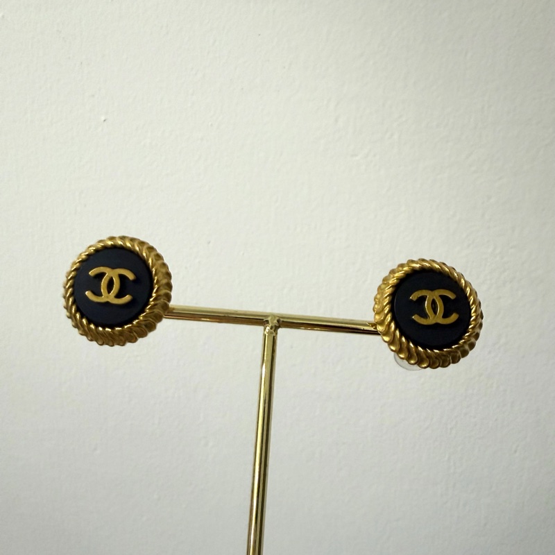 Chanel 香奈兒 95P 鍍金 耳夾 中古 Vintage-6
