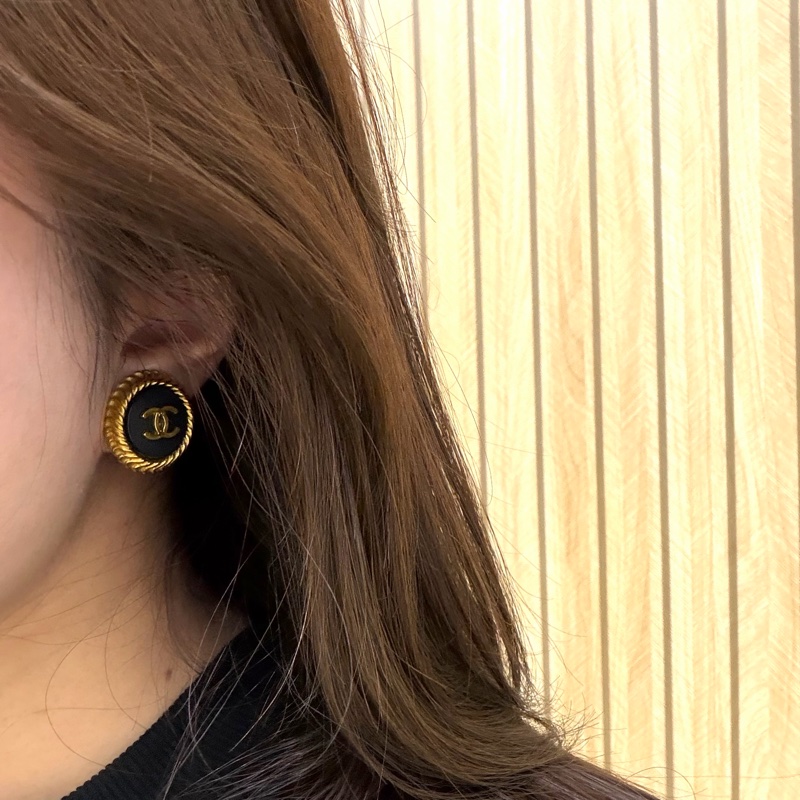 Chanel 香奈兒 95P 鍍金 耳夾 中古 Vintage-13